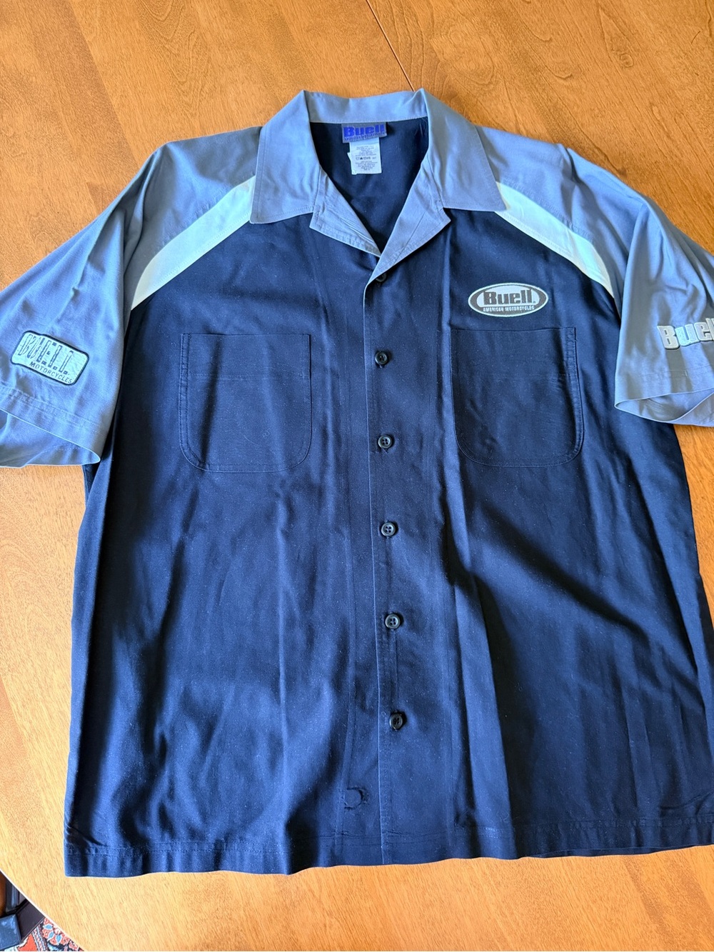Buell /Harley Davidson Motor Company Mechanic’s Style Short Sleeve Shirt - Rare
